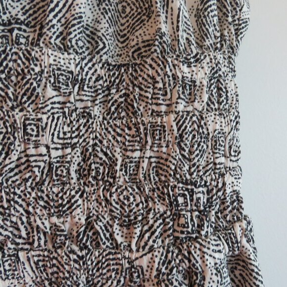MARINE LAYER Nicole Mini Dress in Black & White Geo Summer Travel Pockets Sz XS - Picture 7 of 15